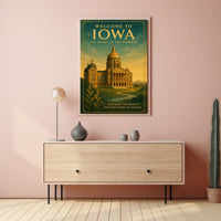 Welcome to Iowa The Heart of the Midwest Poster