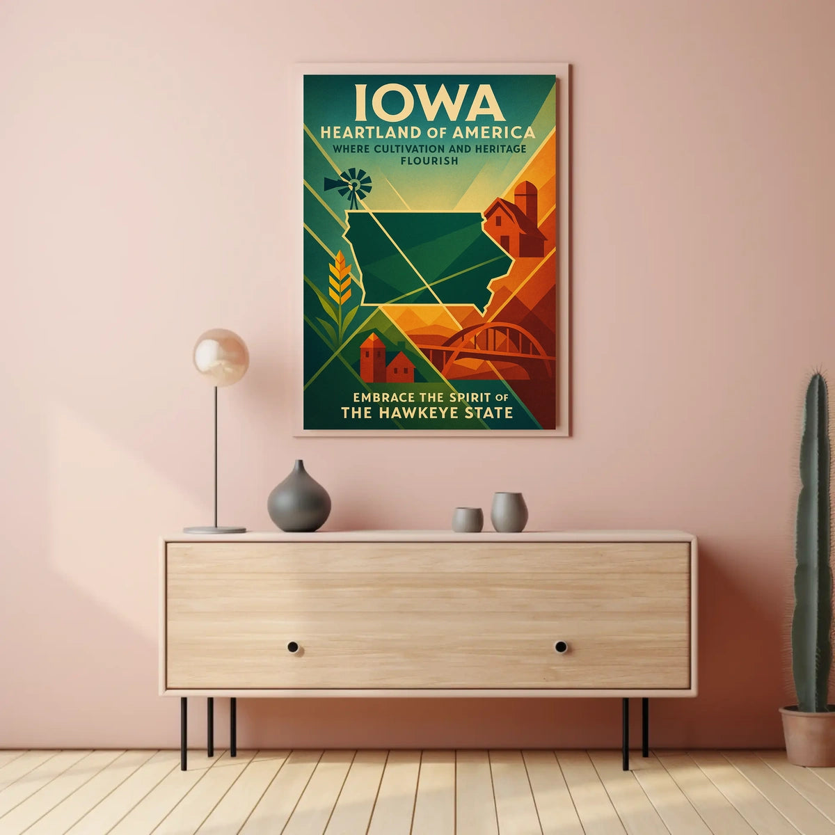 Embrace the Spirit of The Hawkeye State Poster