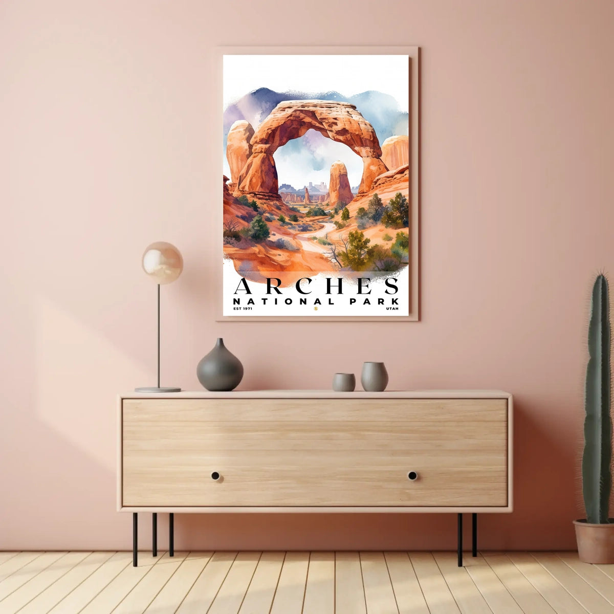 Arches Watercolor Wall Art Poster