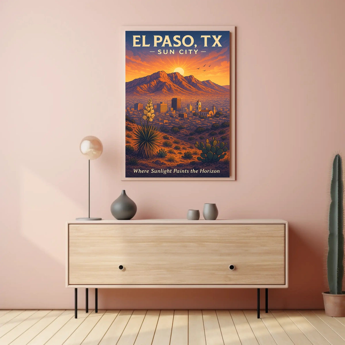El Paso, TX Sun City Poster