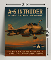 A-6 Intruder Vintage Military Recruitment Poster