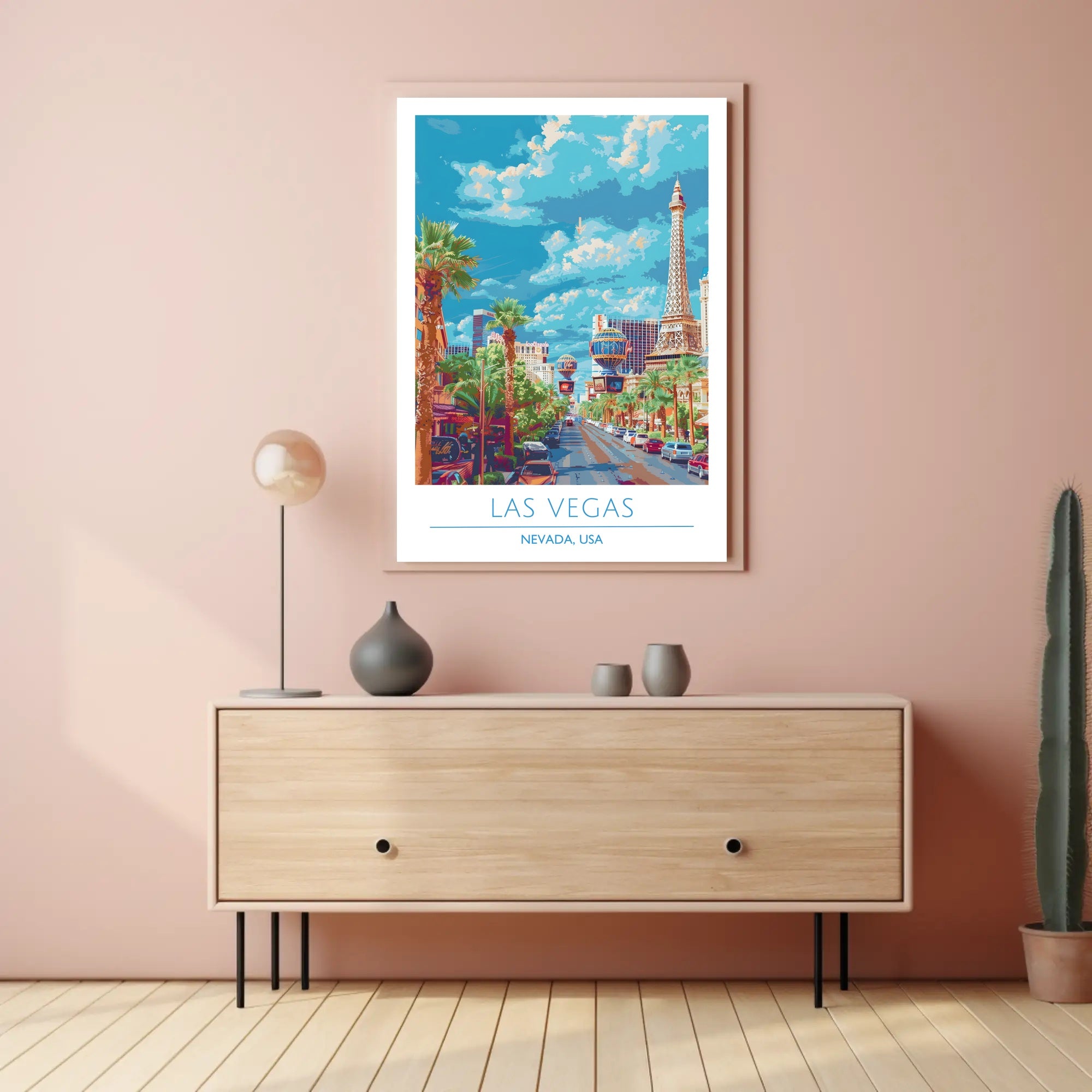 Las Vegas Street View Poster