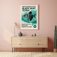 Add Elegance with Black Skirt Tetra Poster