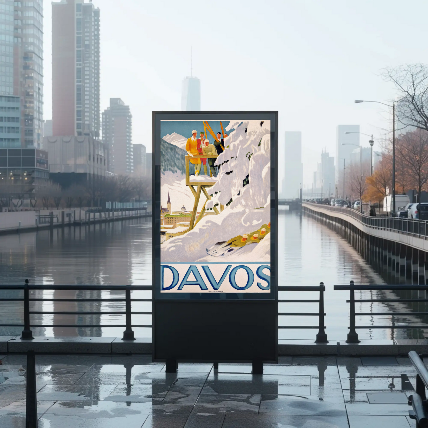 Davos Winter Sports Poster