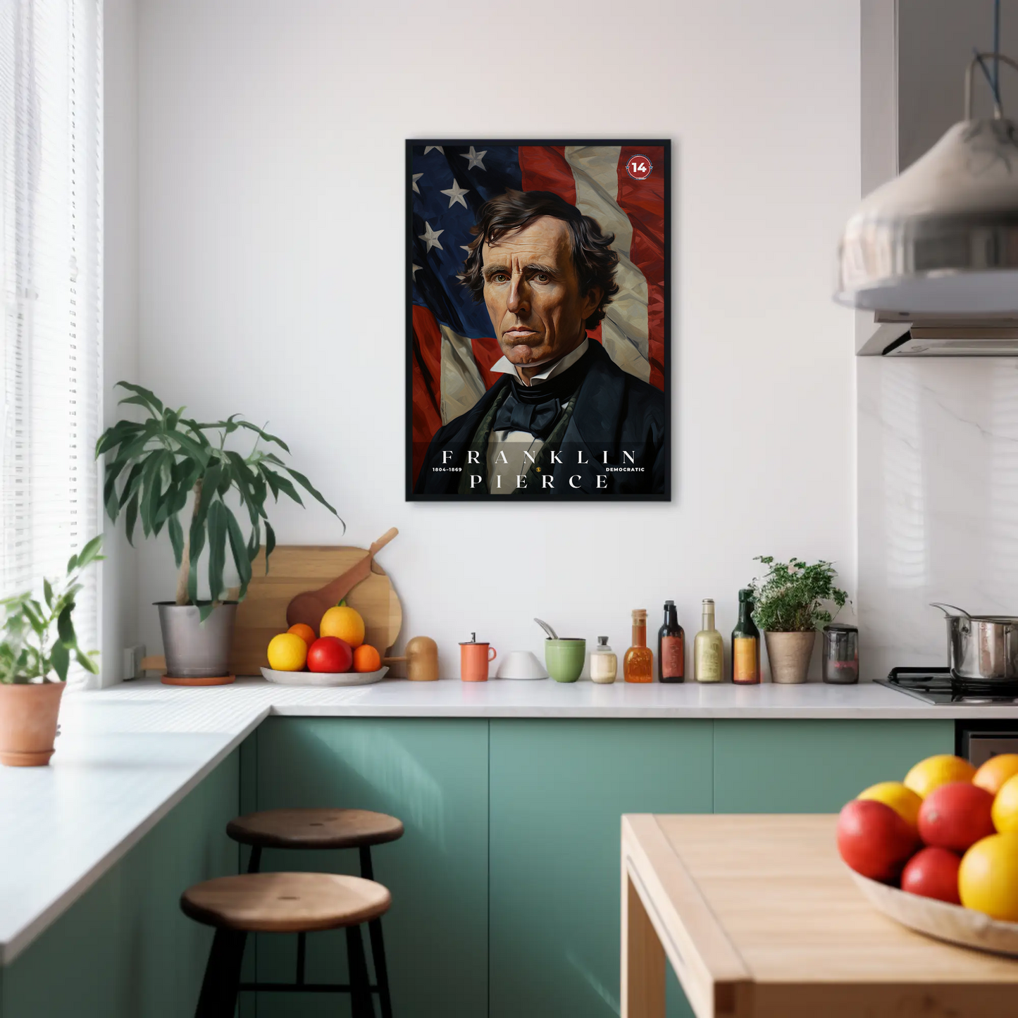 Franklin Pierce 14th President Of The United States Portrait