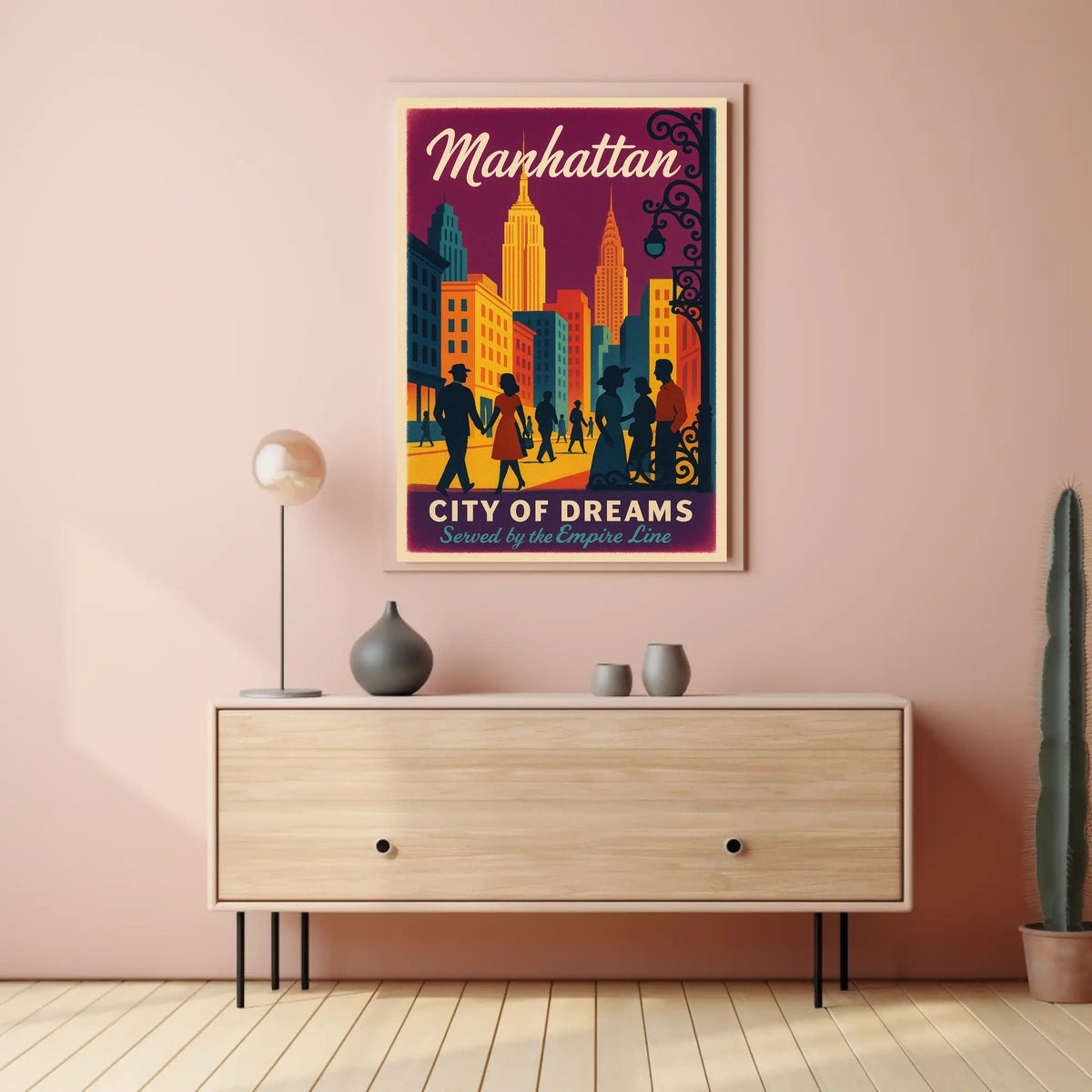 City of Dreams Vintage Manhattan Poster