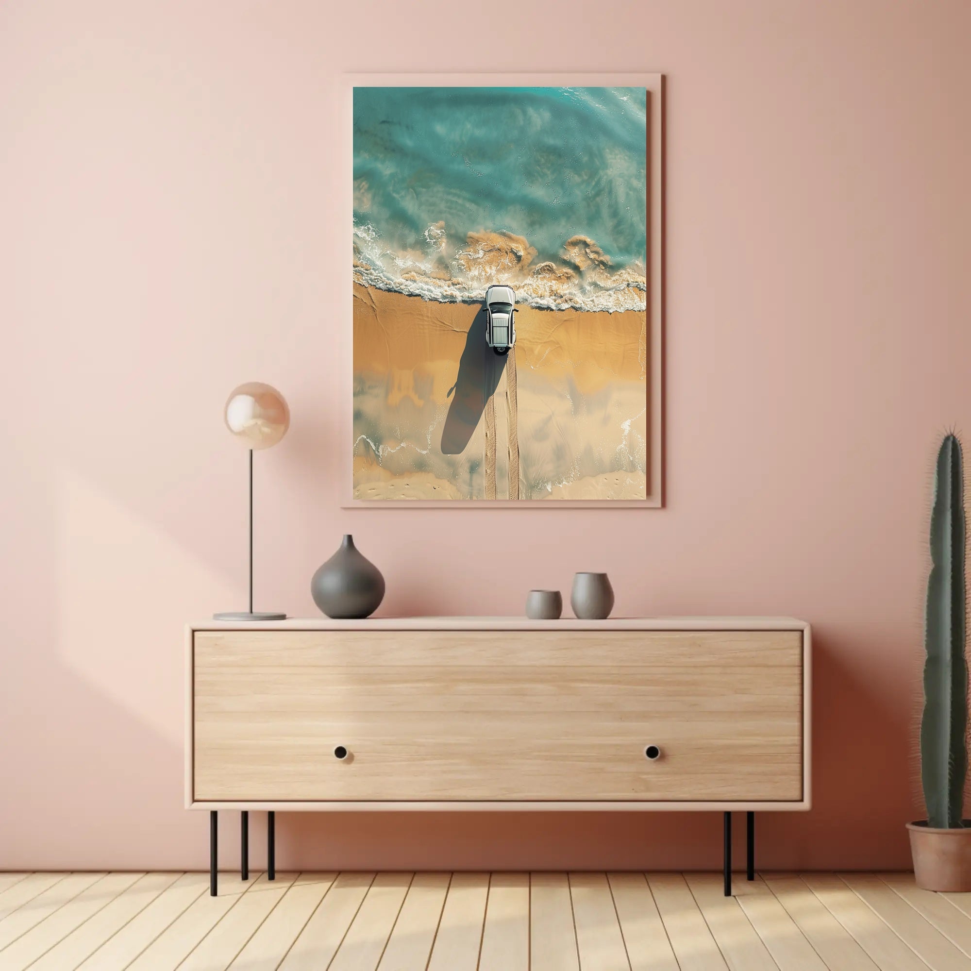 Raven's Solitude: Mystical Cliffside Art Poster PosterGoat