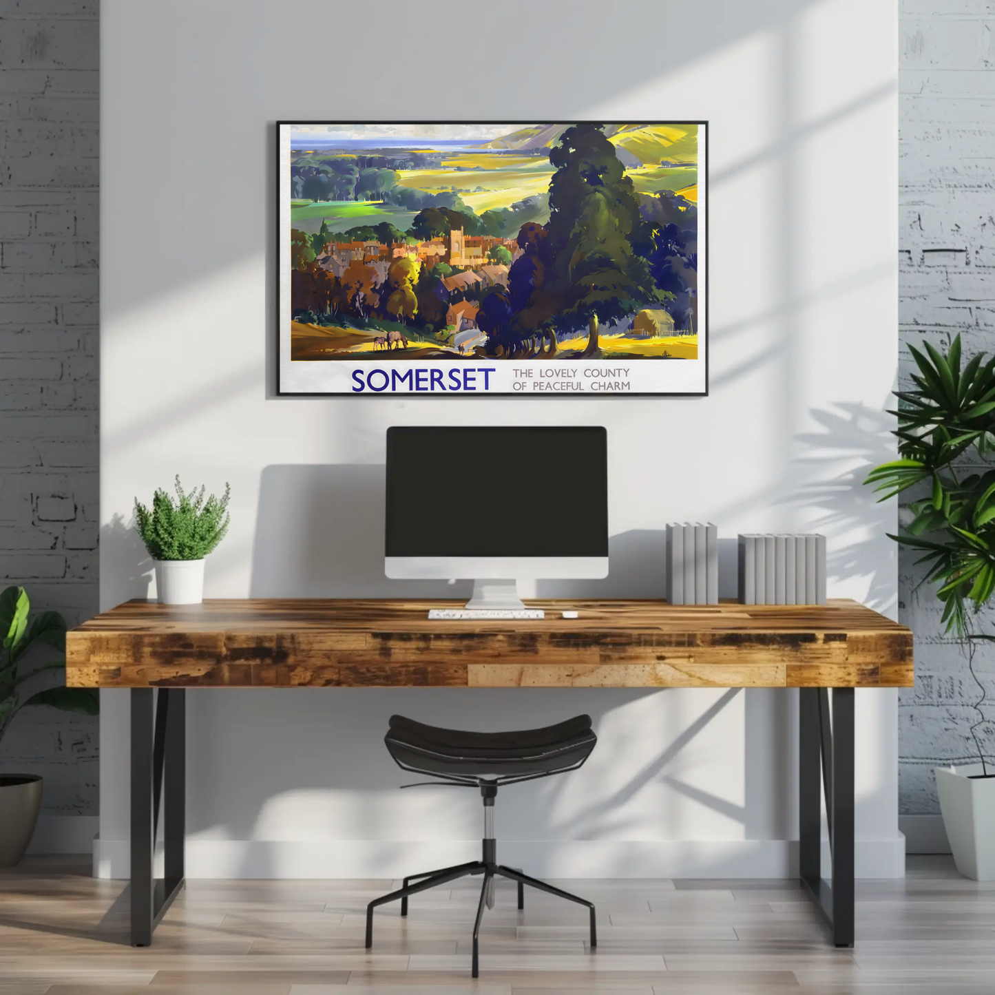 Somerset - The Lovely County of Peaceful Charm Poster