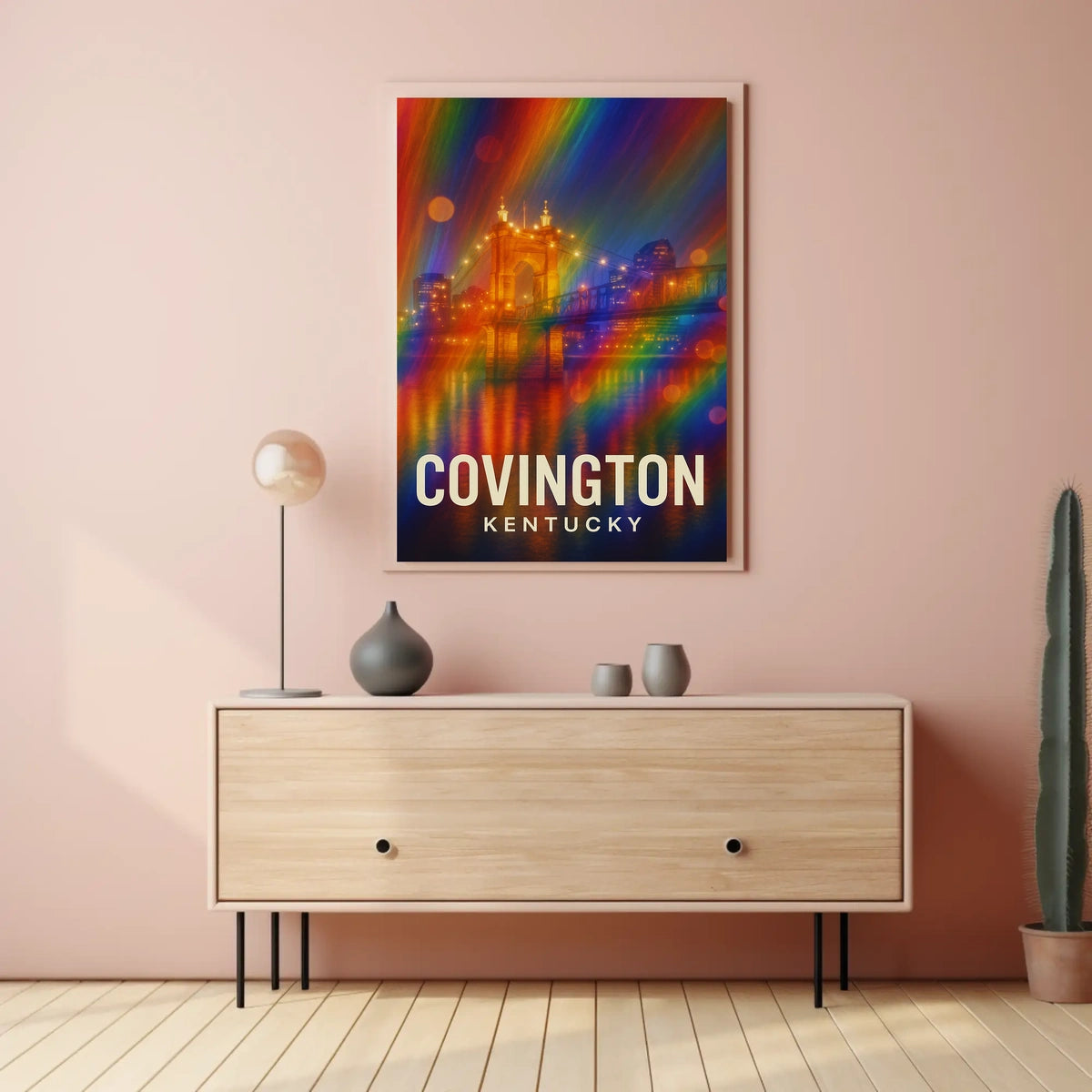 Covington Nightscape Impressionism Decor Lovers Poster