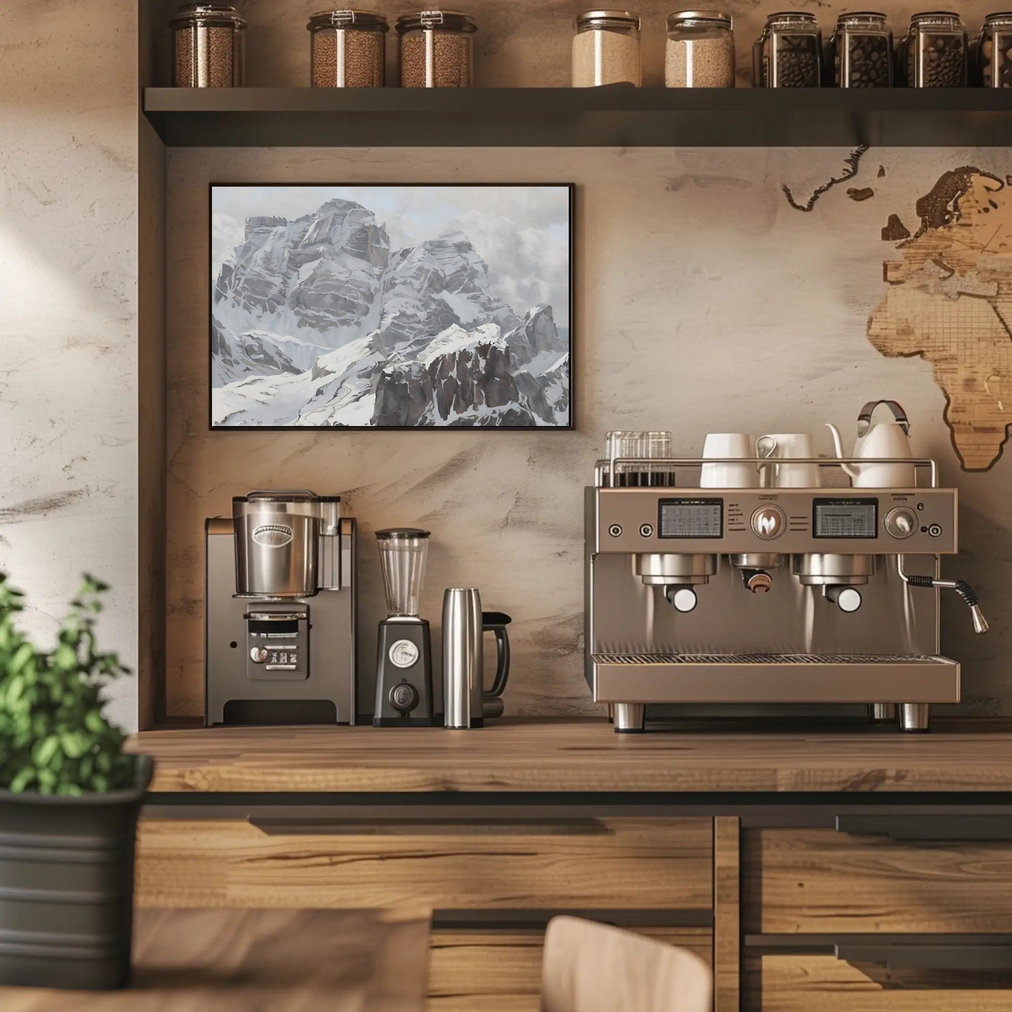 Majestic Alpine Peaks Poster