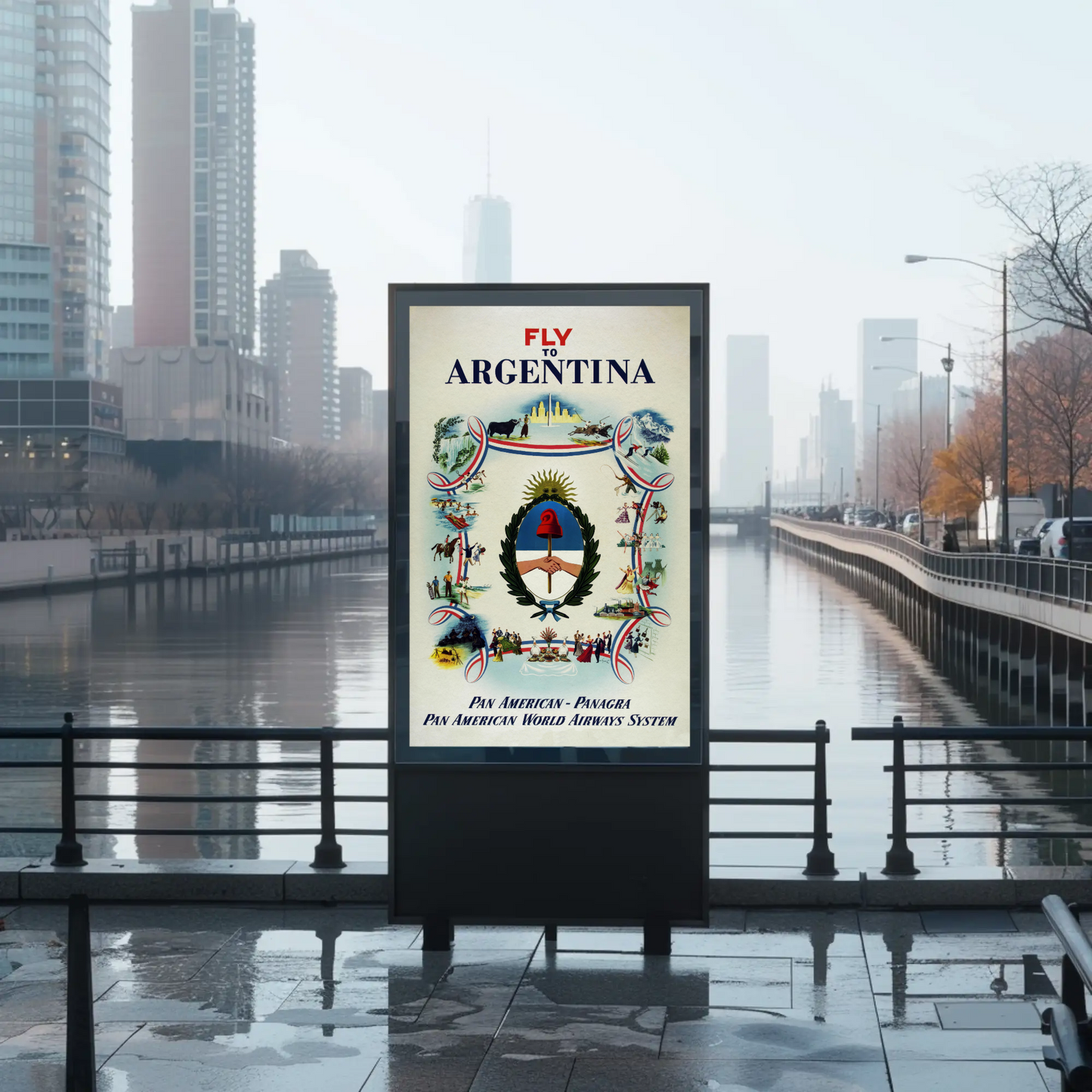 Fly to Argentina Poster