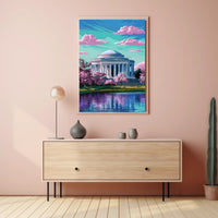 Serene Spring at the Monument Poster