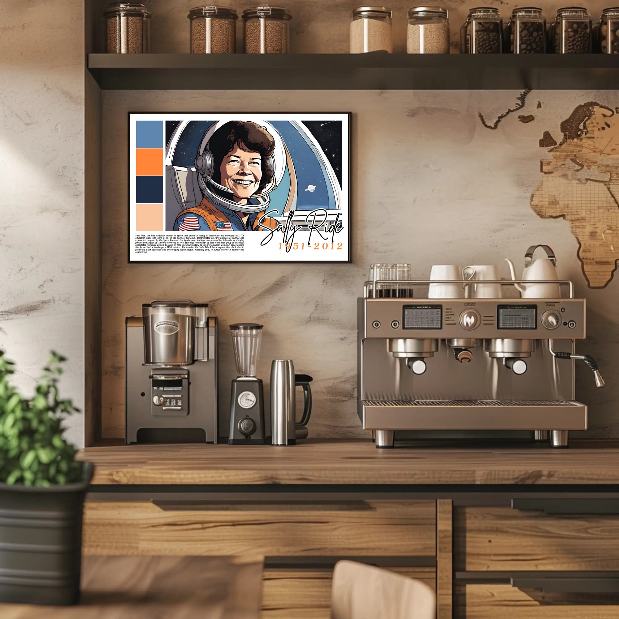 Sally Ride: A Legacy in Space and STEM Poster