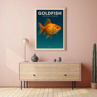 Goldfish Carassius Auratus Poster PosterGoat