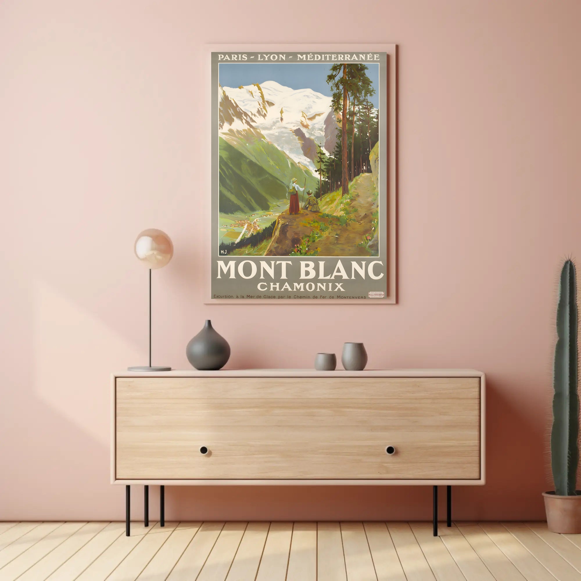 Mont Blanc Adventure Travel Poster PosterGoat
