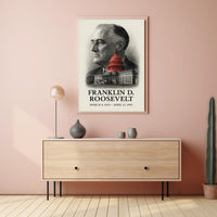 Franklin D. Roosevelt 32nd President of the United States Reflections Poster