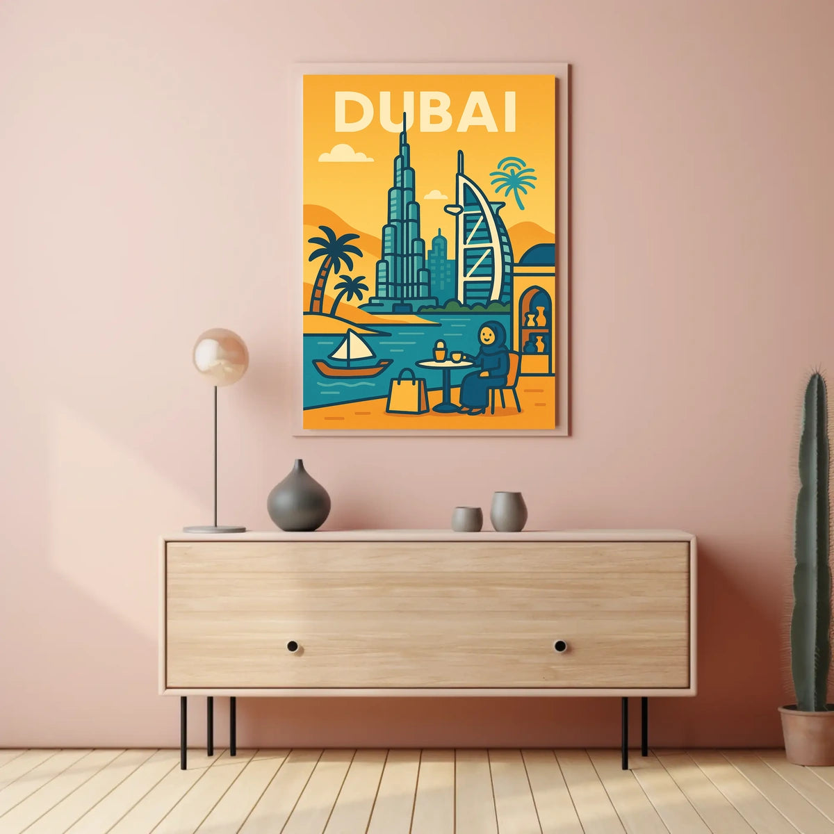 Discover Dubai Poster Iconic Skyline For Luxury Home Decor