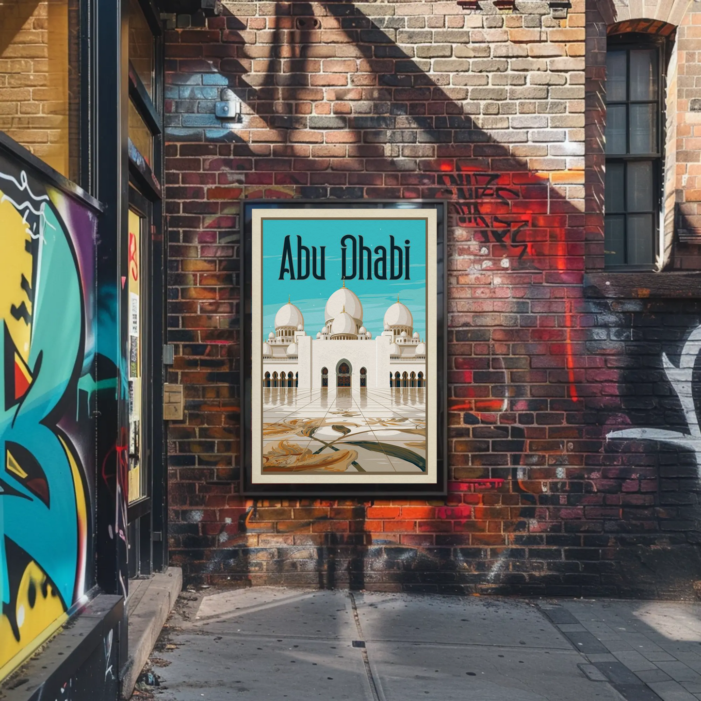 Abu Dhabi Vintage Poster