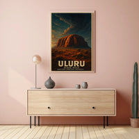 Uluru Ayers Rock Desert Wanderlust Poster