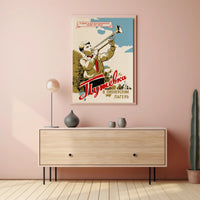 Soviet Era Youth Camp Inspirational Propaganda Poster