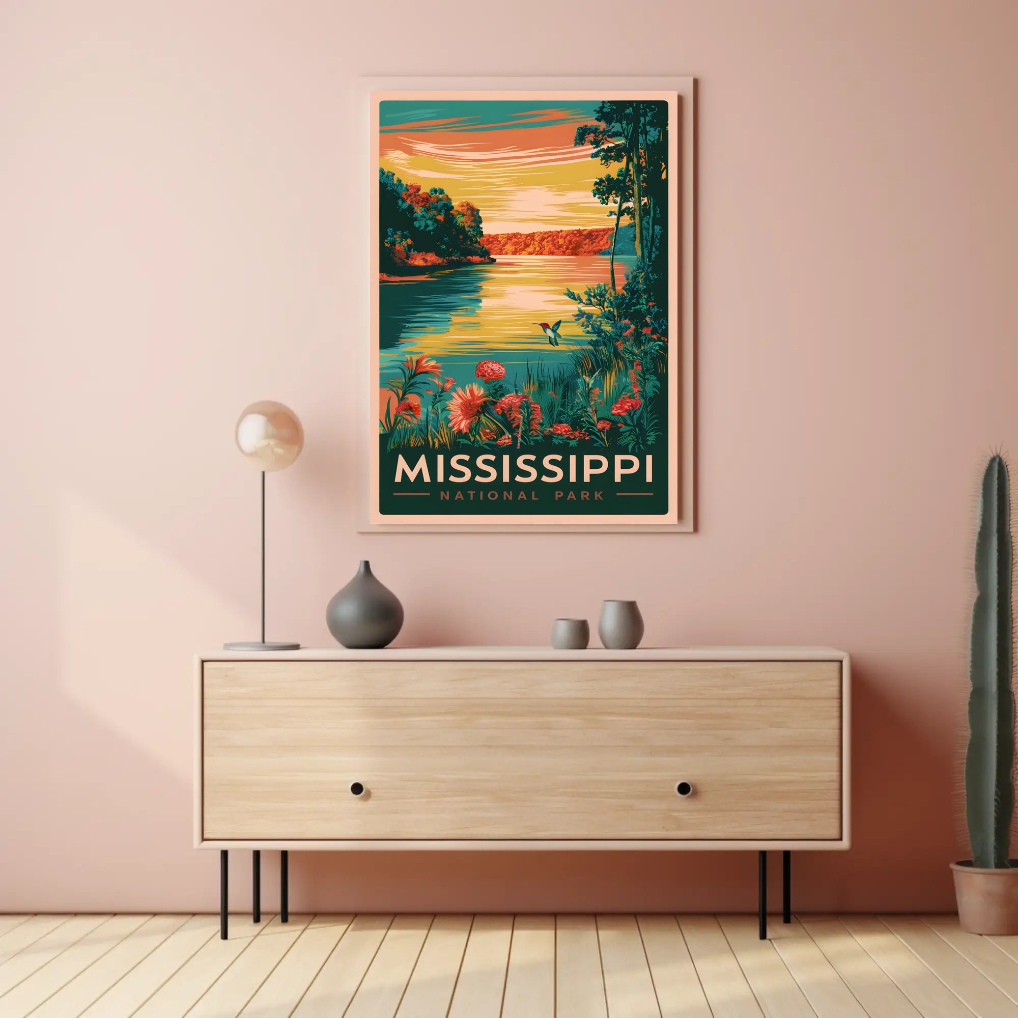 Mississippi National Park Scenic View Poster