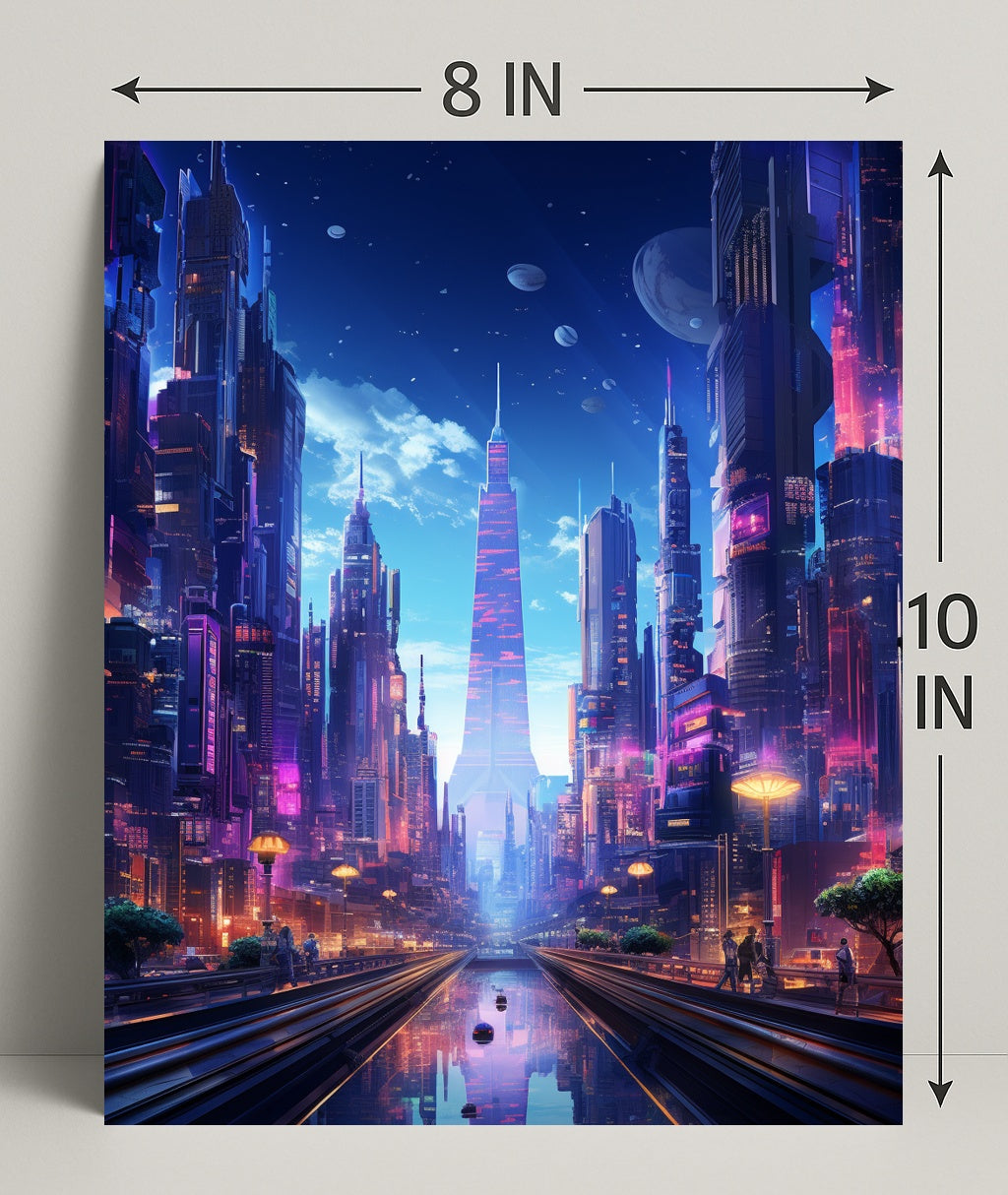 Futuristic Cityscape Poster