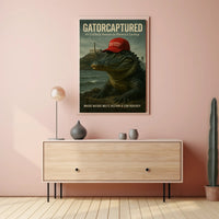 Alligator in Red Cap Political or Propaganda Poster PosterGoat