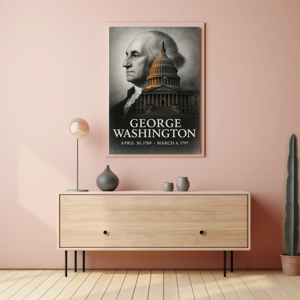 George Washington 1st President of the United States Reflections Poster