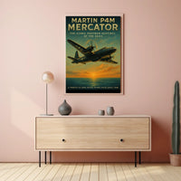 Martin P4M Mercator Vintage Military Recruitment Poster