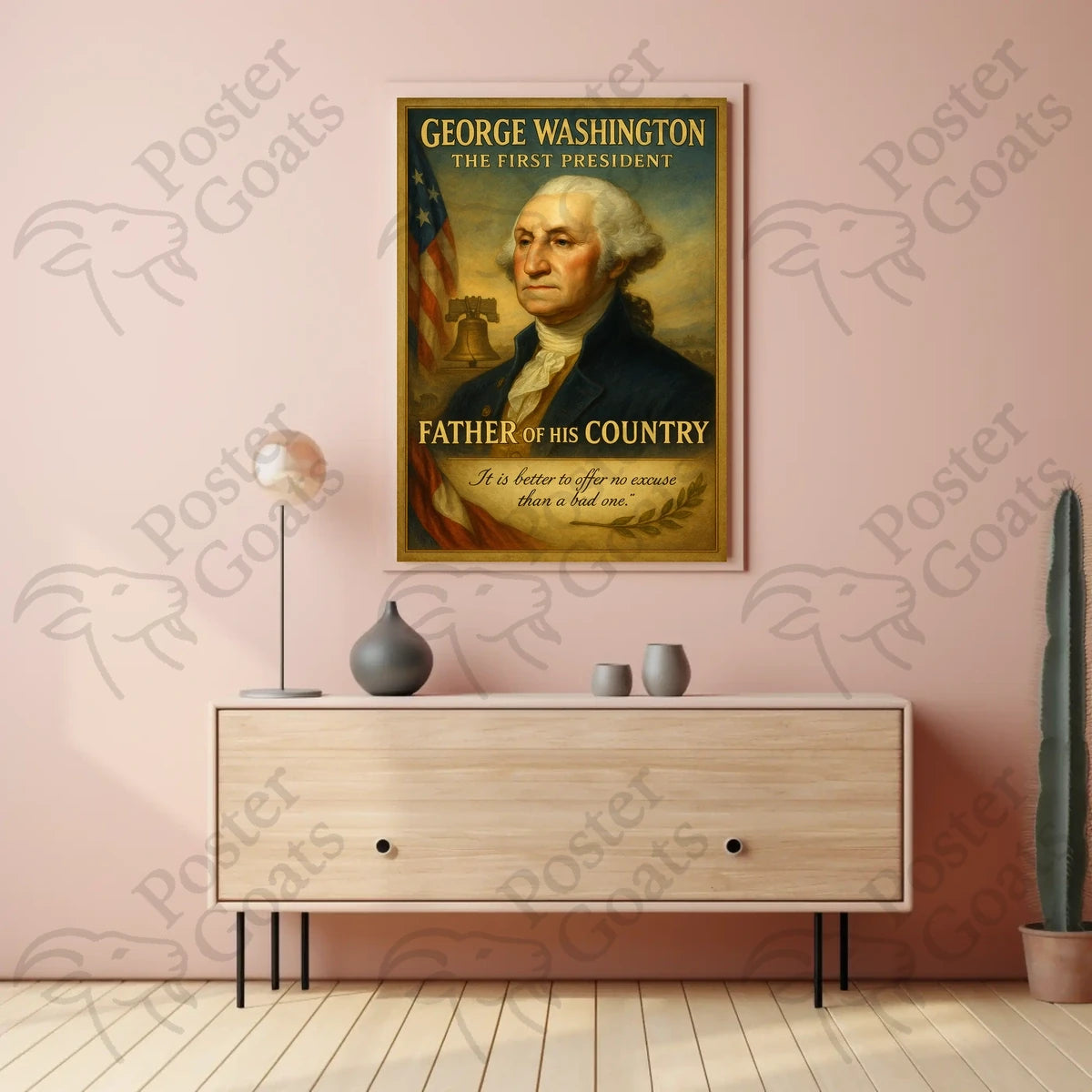 George Washington Patriotic Historical Presidential Poster