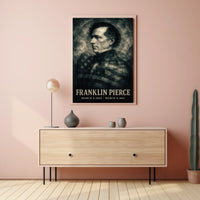 Franklin Pierce 14th President of the United States Double Exposure Poster
