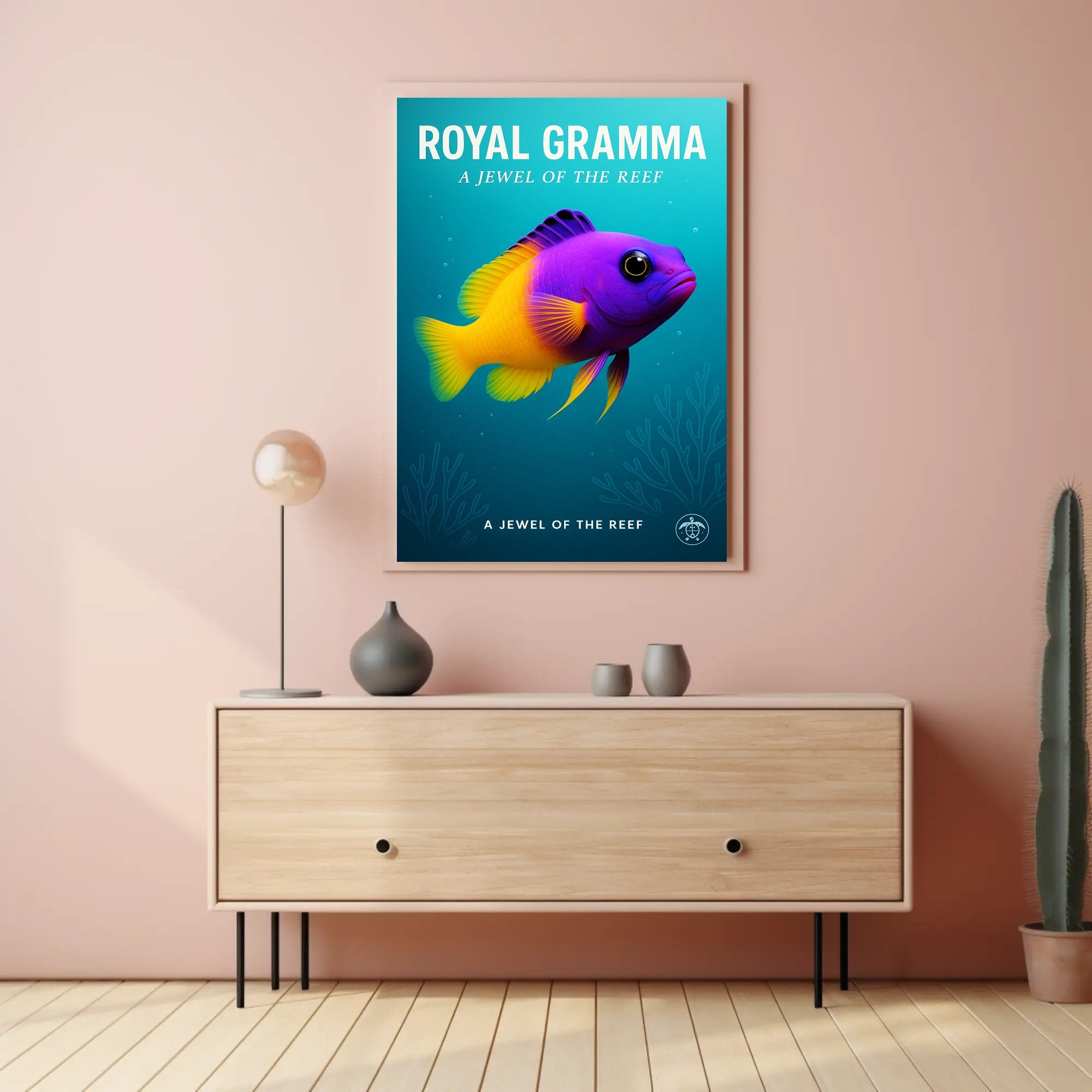 Royal Gramma A Jewel of the Reef Poster PosterGoat