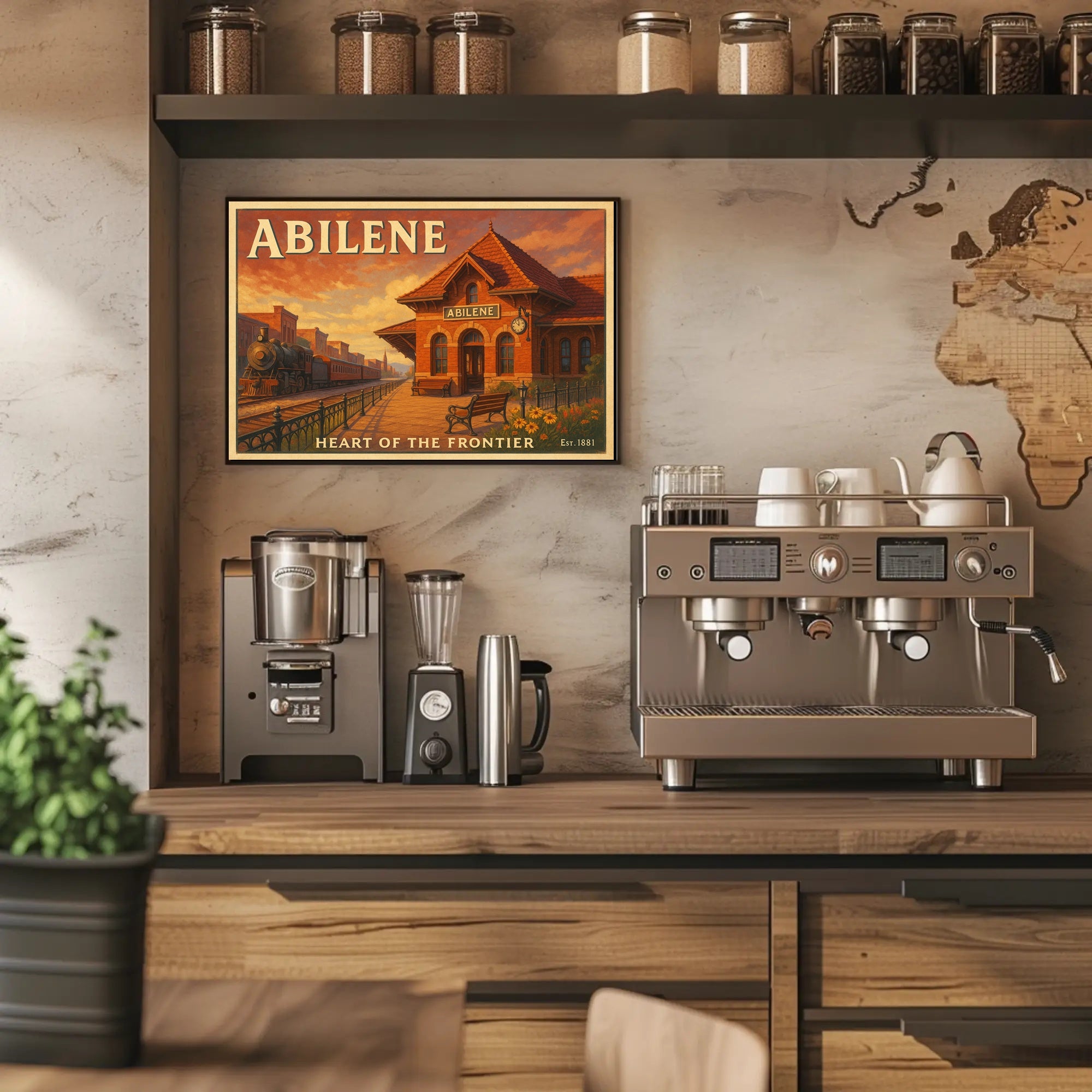 Abilene Heart of the Frontier Poster Print