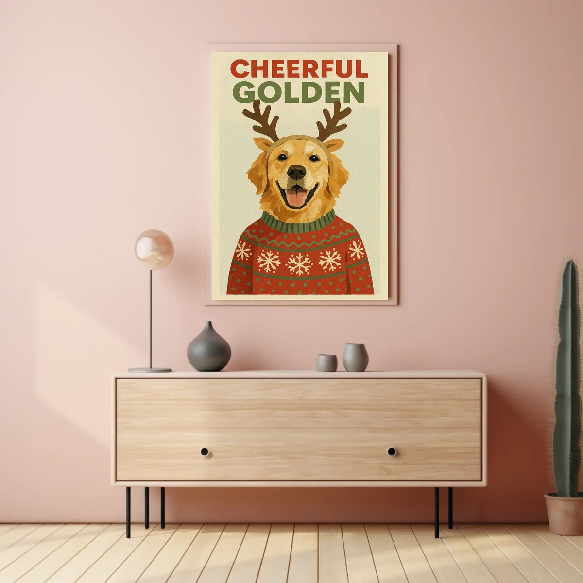 Cheerful Golden Poster