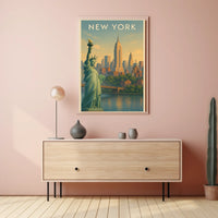 Iconic New York Vintage Poster For Home Decor Lovers