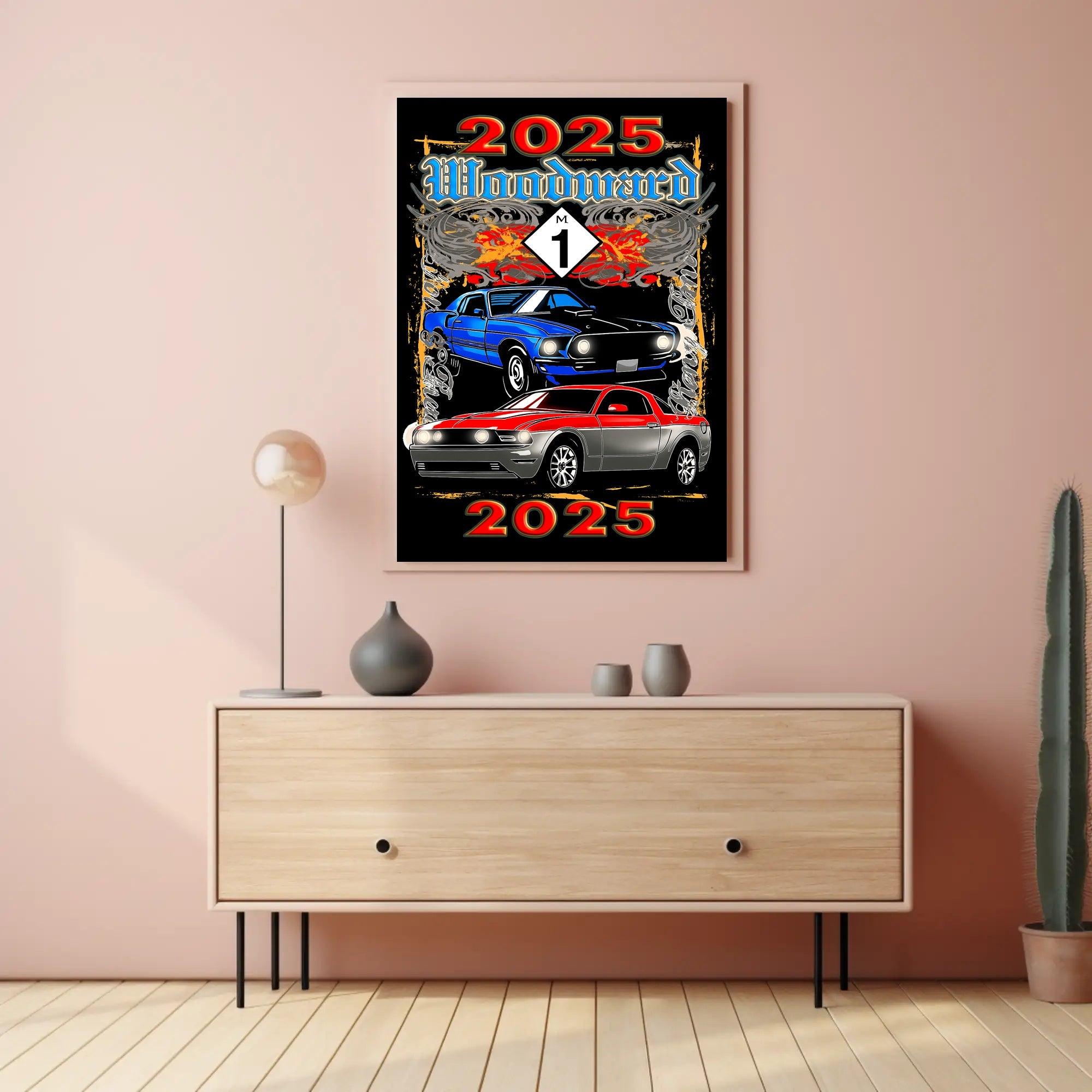 Woodward 2025 Car Show Poster