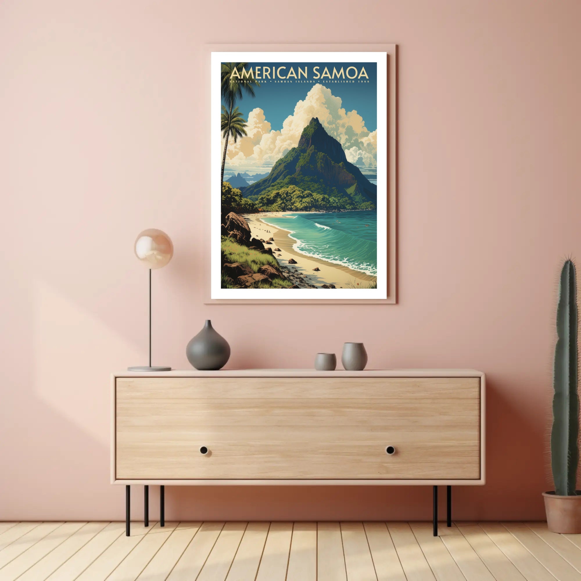 American Samoa National Park Travel Poster Print