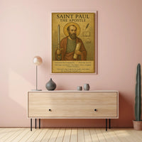 Saint Paul Traditional Religious Iconography Cultural Heritage Poster