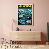 Alaska Adventure Vintage Travel Retro Travel Poster