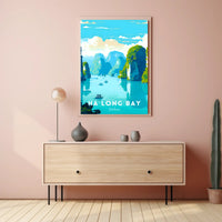 Ha Long Bay Seascape Exploration Travel Poster
