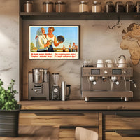 Soviet Volleyball Vintage Propaganda Poster for Sports Enthusiasts