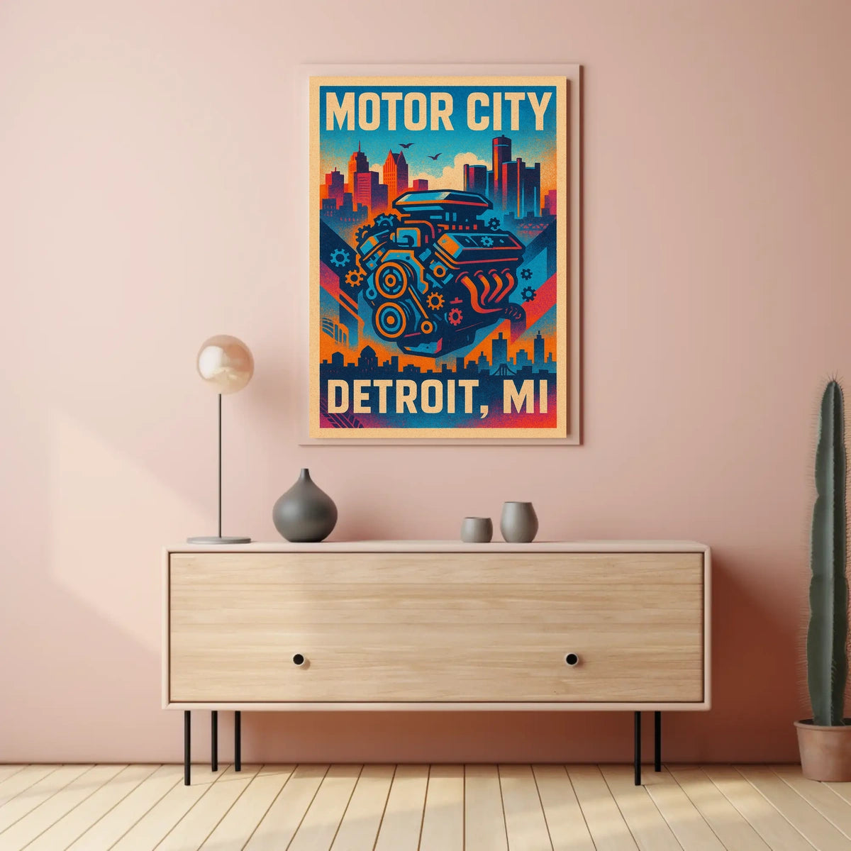 Motor City Detroit, MI Poster