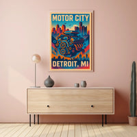 Motor City Detroit, MI Poster