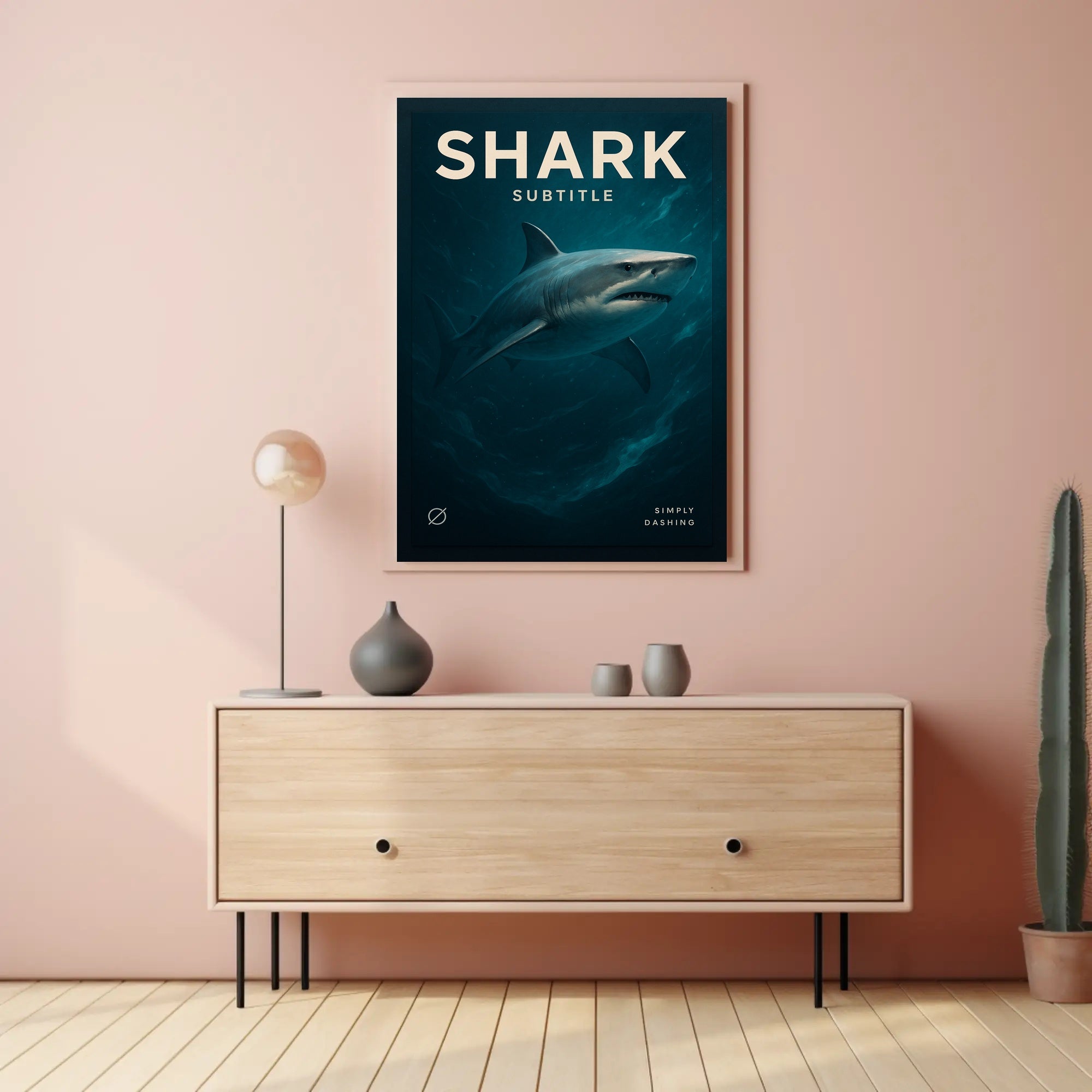 Shark Simply Dashing Poster PosterGoat