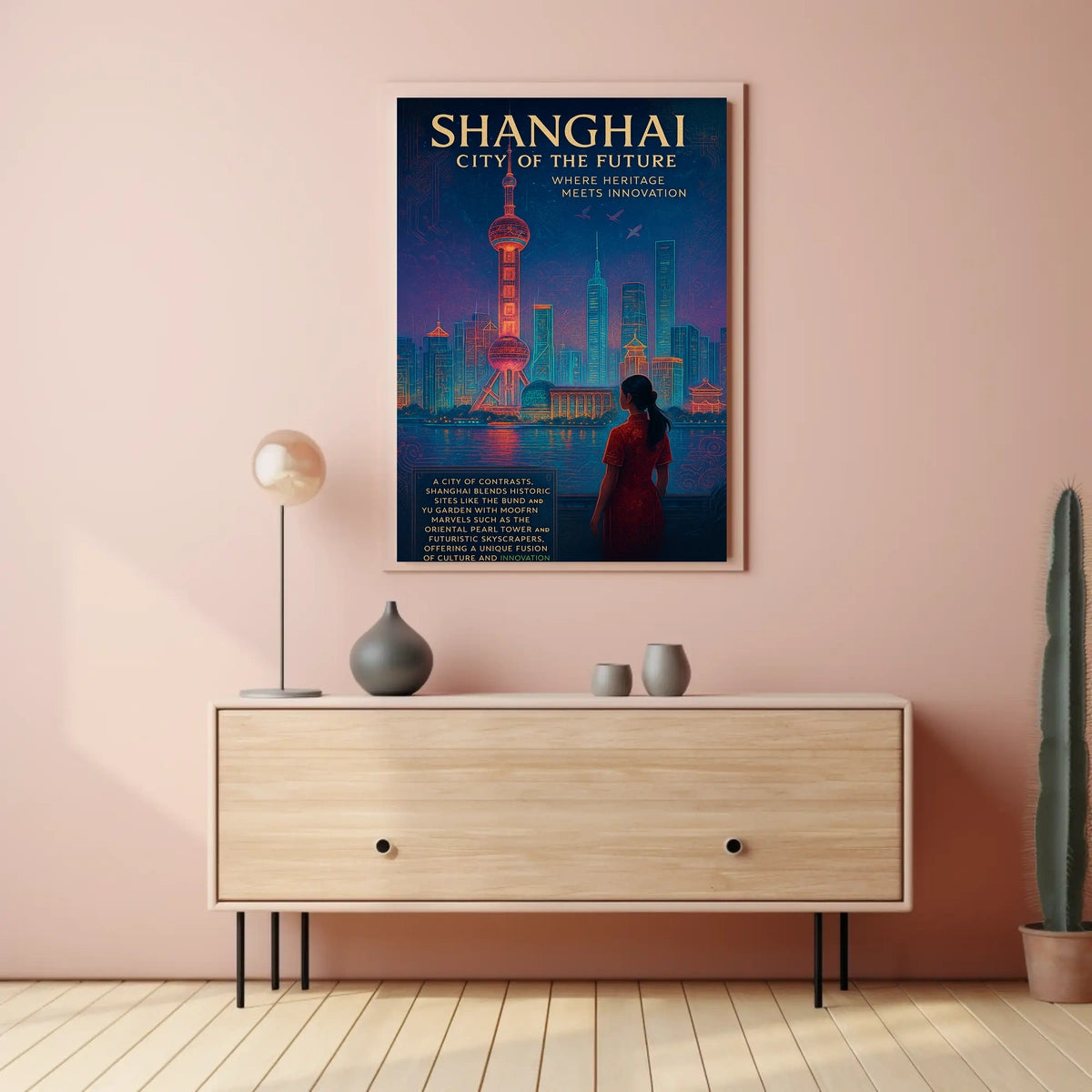 Shanghai City Of The Future Poster