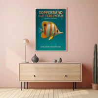 Copperband Butterflyfish Poster PosterGoat