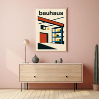 Bauhaus Geometry Modernist Interior Abstract, Artistic, or Pop Culture Poster