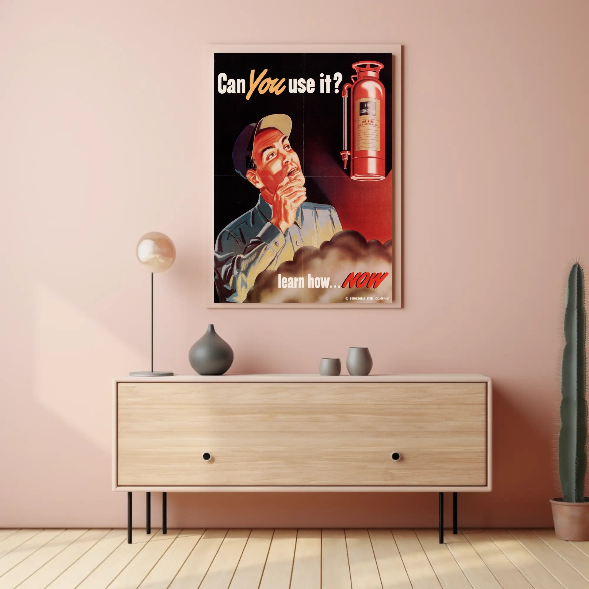 Fire Extinguisher Training Awareness Poster PosterGoat