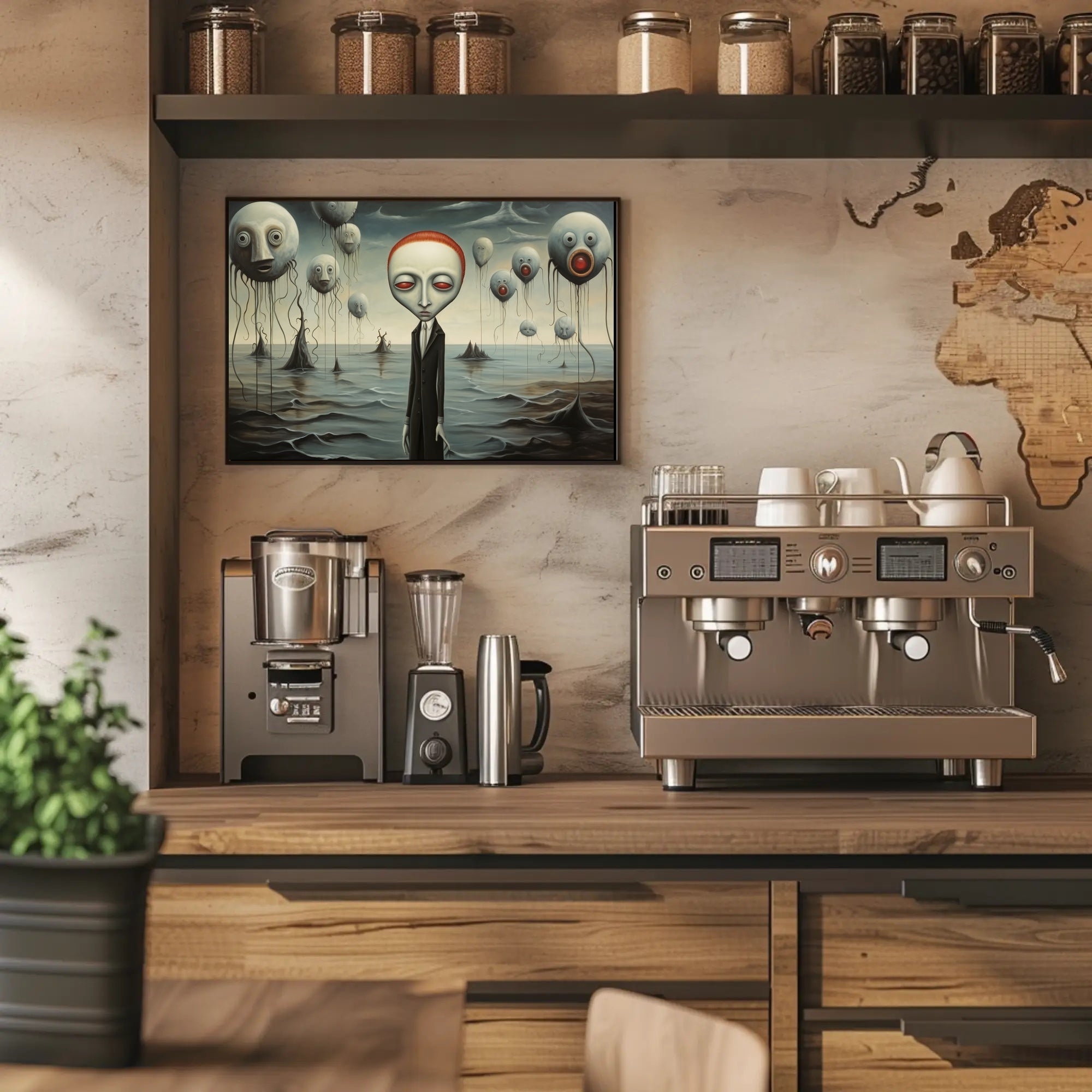 Eerie Surrealism: Dreamy Otherworldly Art Poster - Artistic Poster