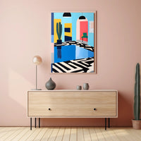 Modern Interior Abstraction Poster Wall Art